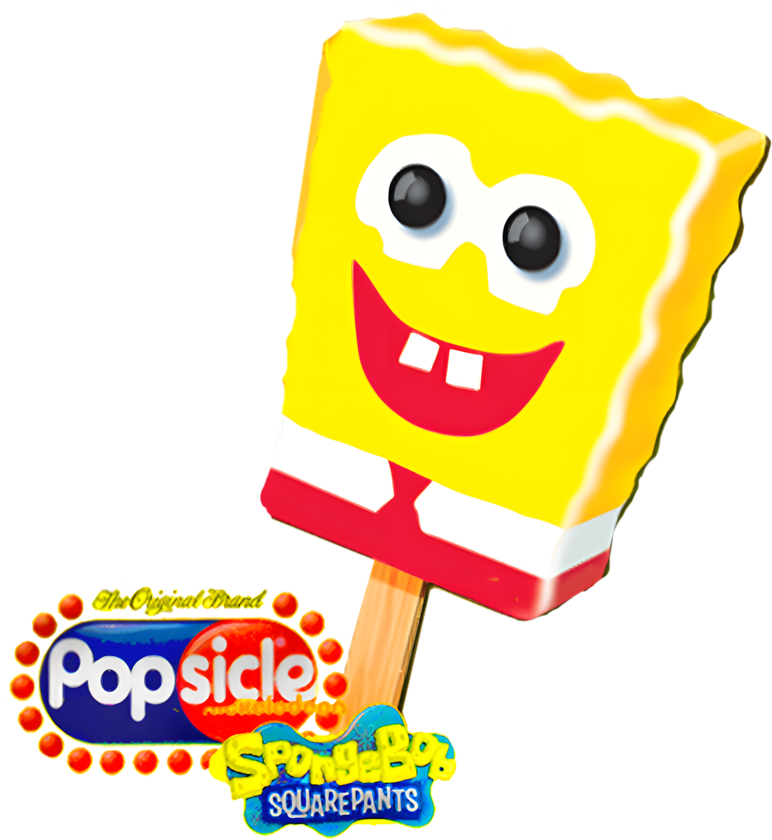 SpongeBob Popsicle with bright colors and cheerful expression.